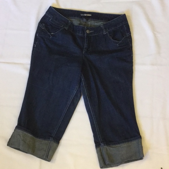 Lane Bryant Crop Dark Denim Jeans sz 14 - Picture 3 of 4